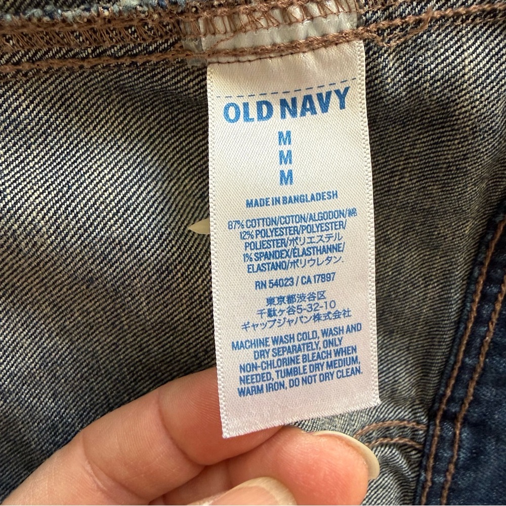 Old Navy Vintage Classic Dark Wash Denim Jean Jacket Americana Heritage - Picture 9 of 11